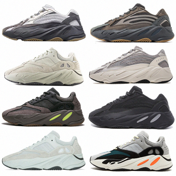 

new 700 wave runner mauve inertia mens shoes kanye west designer shoes men women 700 v2 static sports seankers size 36-45 #0 65il#, Black