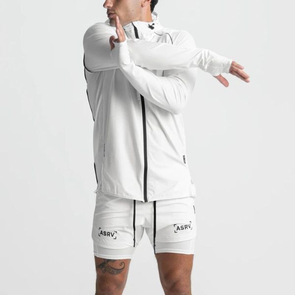 

running jackets mens windbreaker summer sun protection jacket outwear sports cycling thin hooded coats men brand clothing, Black;red