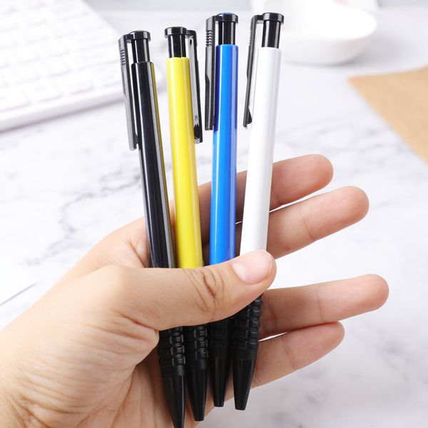 

4 pcs/set click type ball point pen classic school & office sign exam business smooth quality supplies