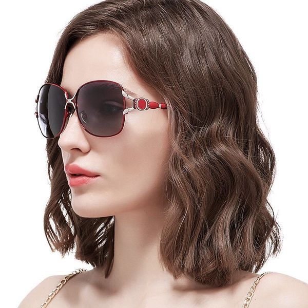 

high-quality fashion woman polarized trend sunglasses jade nose pad classic temperament sunglass driving mirror fishing glass gift accessori, White;black