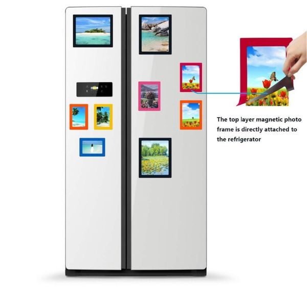 

frames and mouldings 6pcs multicolor po ideas magnetic whiteboard composite family frame collage for flat wall decoration fridge