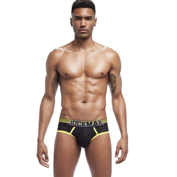 

underpants aiiou mens underwear mesh briefs comfortable breathable ropa interior hombre slip gay calzoncillos male panties, Black;white