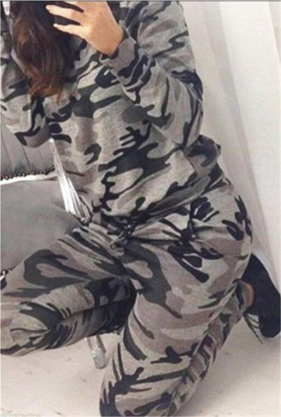 

two piece dress camp camouflage design suit set 2021 women tracksuit two-piece sport style outfit jogging sweatshirt fitness lounge sportwea, White