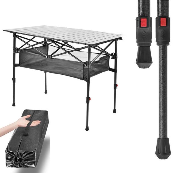 

camp furniture useful lift tables outdoor folding bbq picnic table camping aluminium alloy waterproof durable foldable desk
