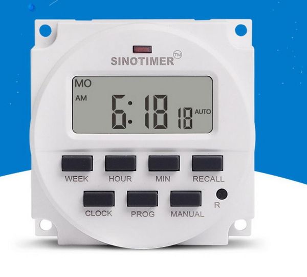 

timers 20pcs 15.98 inch digital 220v 110v 24v 12v ac 7 days programmable timer switch with ul listed relay inside tm618n