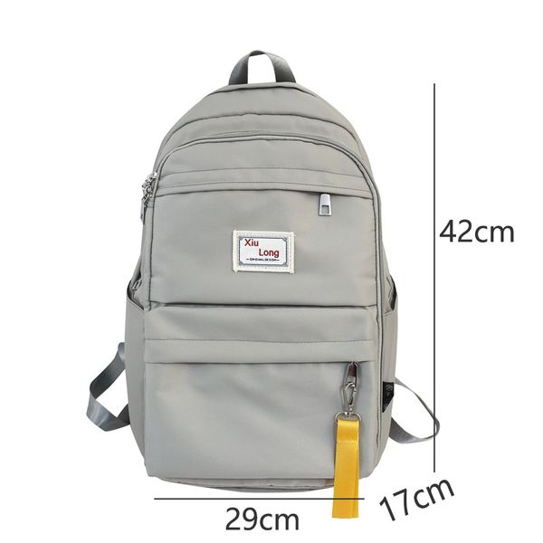 

pink backpacks women school backpack for teenage girls nylon solid high student college back pack teen bagpack large backbag new