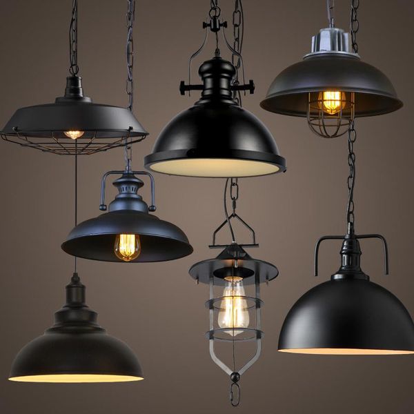 

lamp covers & shades vintage industrial edison chandelier cafe attic hanging lampshade restaurant bar counter loft bookstore
