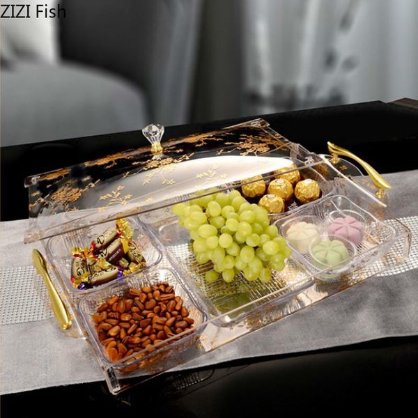 

storage bottles & jars modern style transparent plastic acrylic box candy dried fruit plate home living room container