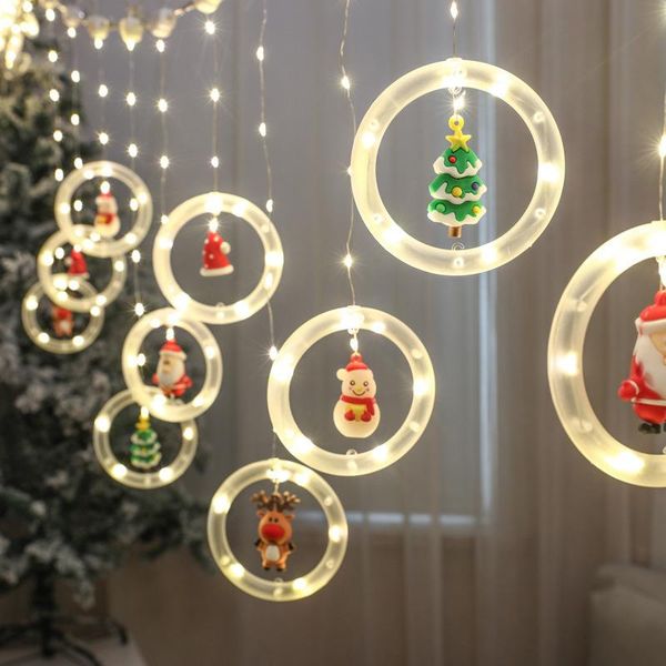 

christmas decorations merry led holiday light decoration lamp room decor garland year string lights santa accessories