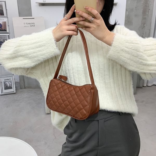 

fashionable plaid design womens bag pu leather shoulder bags for women handbags female handbag womens ing