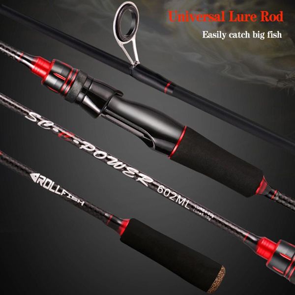 

carbon ml spinning casting rod 1.68m 1.8m 2.1m 2.4m 2.7m lure weight 4-20g travel fishing pole universal lure rod pesca