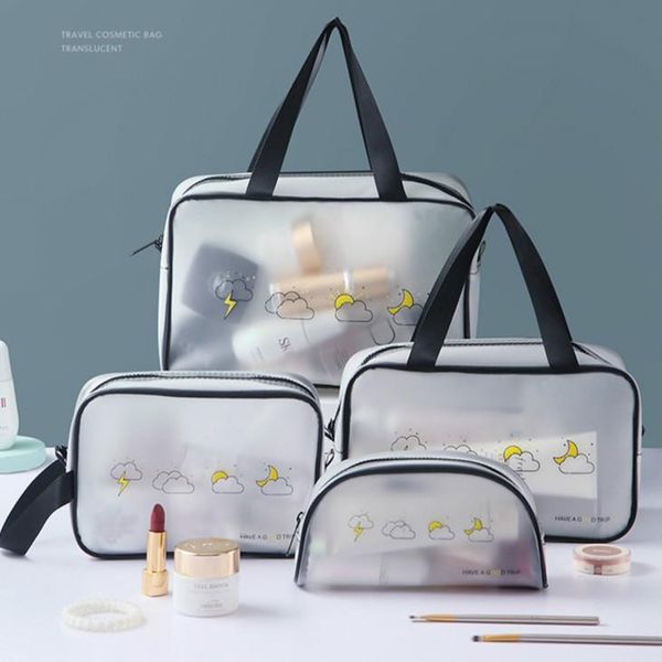 

storage bags portable bag waterproof large-capacity cosmetic organizer handbag bathroom toiletry zipper pocuh household products item