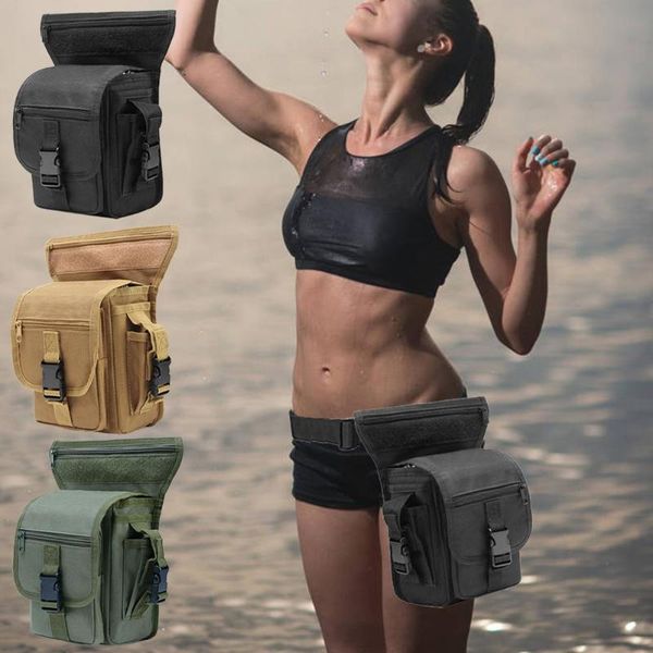 

durable leg bag super thick waterproof outdoor sport camping molle pouch training storage bag waist leg pack for hiking