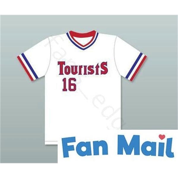 

wholesale kevin costner crash davis 16 tourists baseball jerseys bull durham baseball jerseys the sandlot black grey white stitched shirt, Blue;black