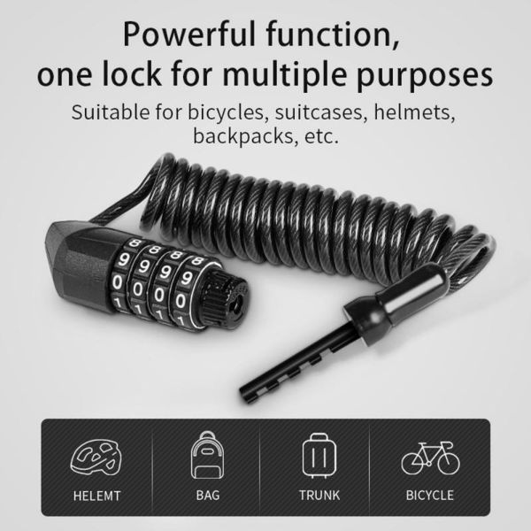 

bike locks west biking lock portable motorcycle helmet security bicycle anti-theft password cable accessories