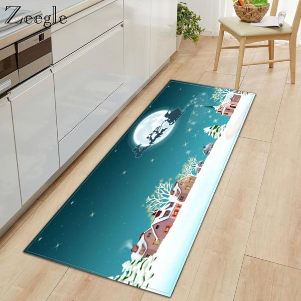 

carpets zeegle anti-slip entrance doormat christmas home decoration door mat foot rug dustproof welcome carpet water absorbent soft
