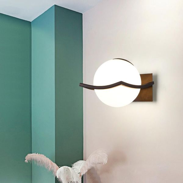 

industrial style retro wall light vintage creative concise glass light kitchen restaurant loft led wall sconce ing