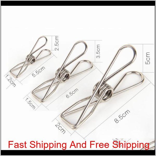 

2020 spring clothes clips stainless steel pegs for socks ps hang rack parts practical portable holder ac qylhka garden2010