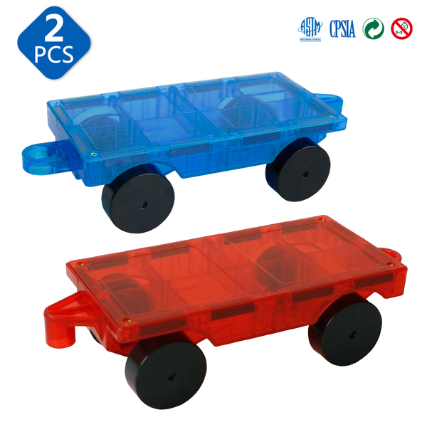 

2 piece car set suitable for magnetic blocks tiles ship from poland/spain