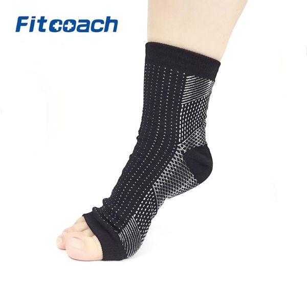 

sports socks foot angel anti-fatigue compression sleeve for plantar fasciitis relief, Black