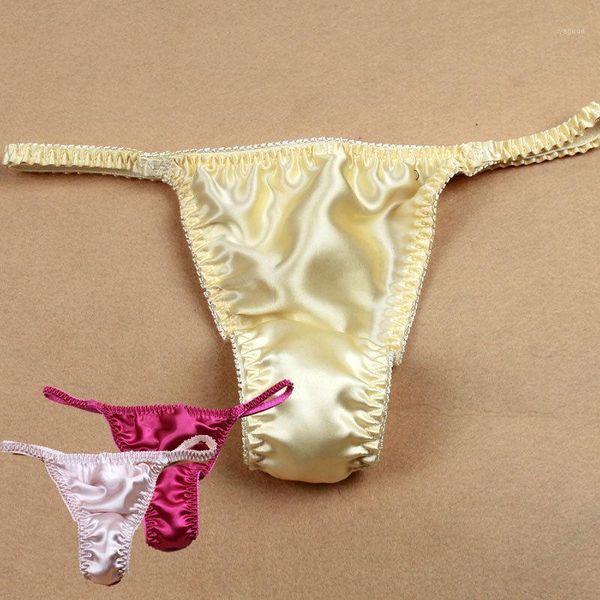 

women's swimwear 4pairs 100% silk thong panties s  l xl xxl(w23"-39")solid, White;black