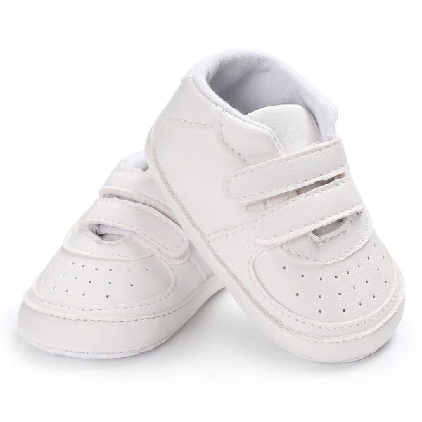 

first walkers baby shoes pu leather sports sneakers born boys girls solid breathable shoe infant toddler soft anti-slip
