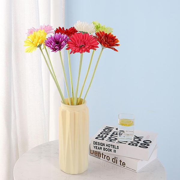 

single bottle gerbera imitation flowers sunflower fake bouquet home decoration gerbera chrysanthemum
