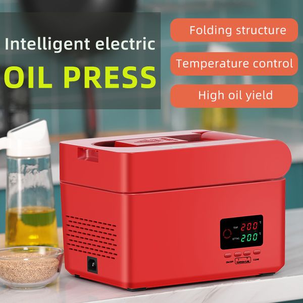 AutomaticOil Press Aço Inoxidável Aço Inoxidável Hot e Frio Extração Máquina de Extração Controle de Temperatura Sésamo De Sesame Press
