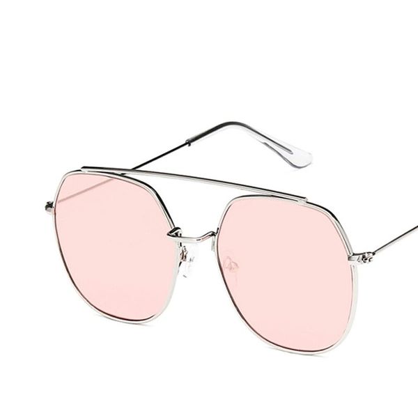 

sunglasses polygonal double beam 2021 metal retro comfortable nose pads wild models marine film, White;black