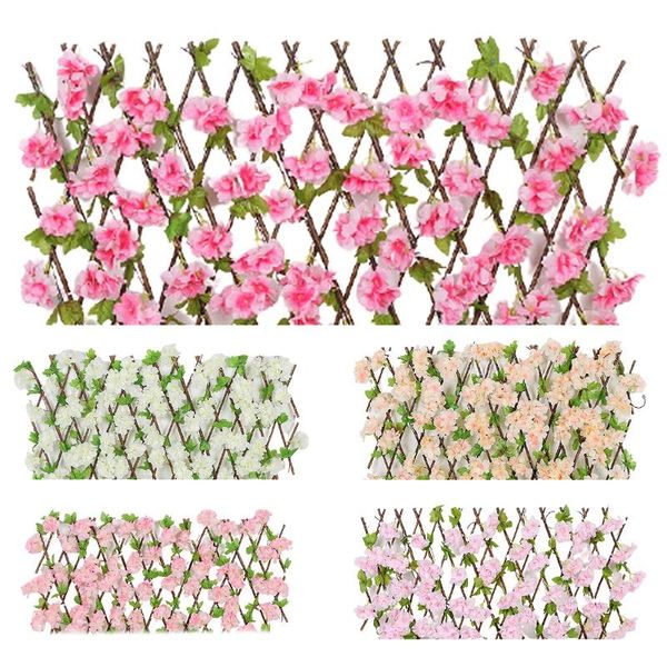 

retractable artificial fence leaf garden hedging wall landscaping decoration green plant simulation fence garden decoration