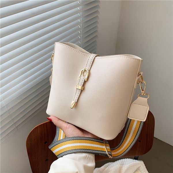 

evening bags simple trendy small bucket bag female handbags tote pu leather crossbody shoulder for women fashion shopper totes travel