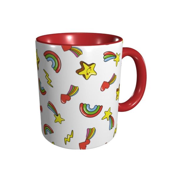 

mugs ceramic cup classic curved cup, with smooth curve and high temperature resistant frosted coffee gift 330ml.