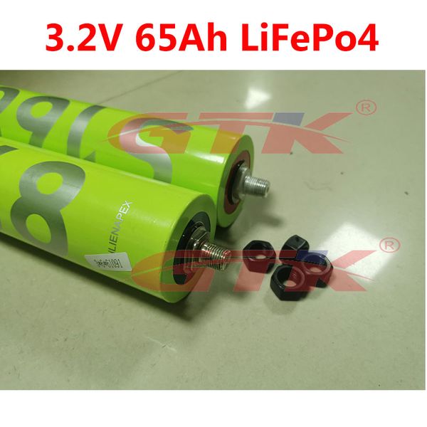 Batteria cilindrica 60280 Lifepo4 3.2v 65Ah 3C-5C per fai da te 12v 24v utensili elettrici trike moto 60ah Batteria
