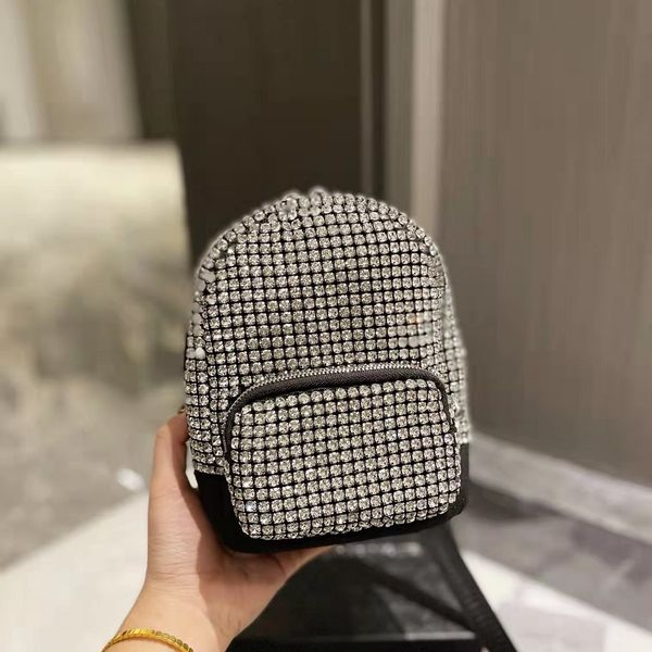 

women mini backpack purses leather luxury brand female fashion diamond shoulder bag travel bagpack ladies sports leisure rucksack