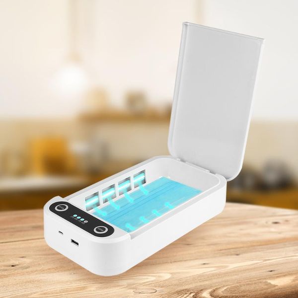

smart home control uv sanitizer ultraviolet sterilizer facemask disinfection cabinet for jewelry watch phone sterilizerportable box