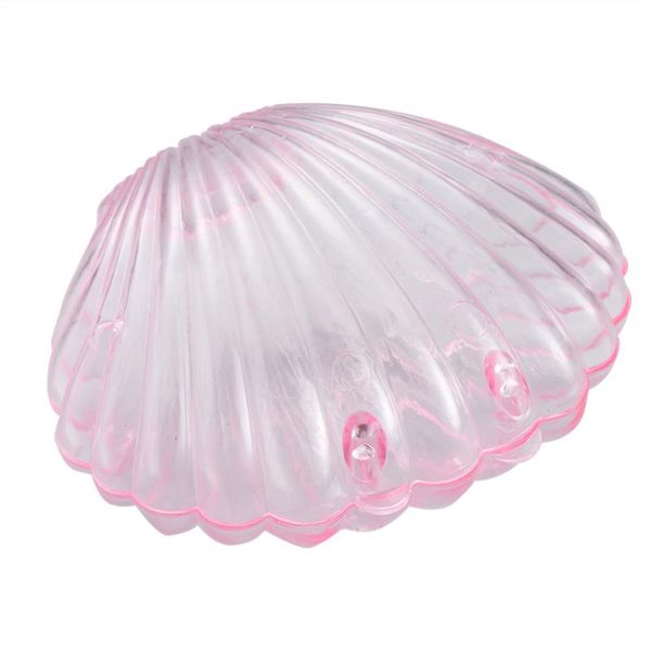 

10 pcs shell candy gift box party favor holders wedding birthday party accessories decorations supplies (transparent)