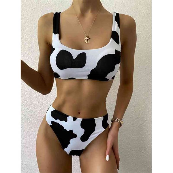 

high waist bikini women swimwear push up swimsuit set cut bathing suit summer beach wear swimming 210629, White;black
