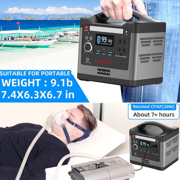 

Portable Solar Power Station Emergency Supply Energy For Home Car Outdoor 96000mAh Large Battery Capacity 24AH Multi-Function