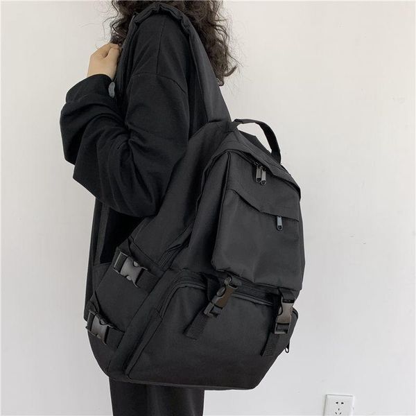 

backpack fashion girl college school bag casual simple women striped book packbags for teenage travel shoulder rucksack
