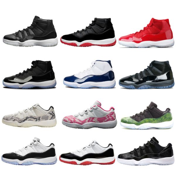 

jumpman 11 11s mens basketball shoes heiress night maroon platinum tint pink snake skin cool grey low white bred rose gold women sneakers