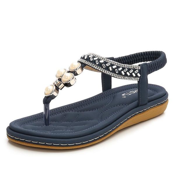 

summer 2021 new style woven rhinestone pearl buckle wholesale foreign trade women's shoes, Black
