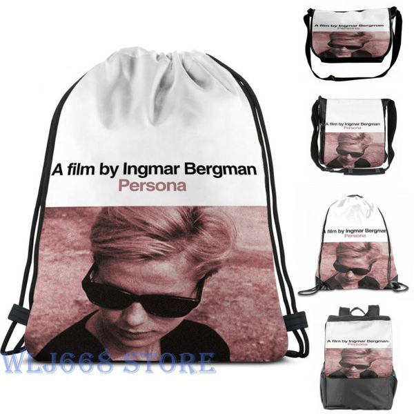 

backpack funny graphic print shoulder bags women persona ingmar bergman single travel for men gym bag