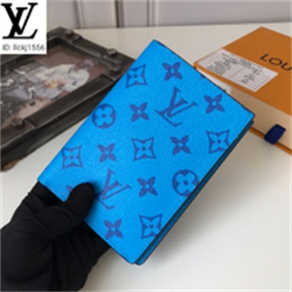 

designer luxury jxuj m64501 fashion blue print card holder men real leather long chain wallets compact purse clutches evening brand key card, Red;black