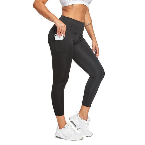 

fitness women yoga pants leggings push up women high waist pocket workout leggings 2021 fashion casual mujer long pants, White;red