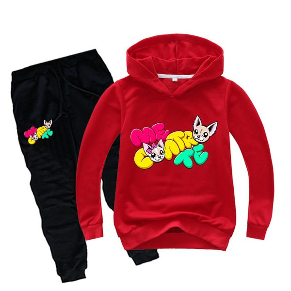 

toddler boys clothes set cartoon me contro te kid teenage clothing sets kids tracksuit girls costume hoodies+pants 2 pcs suits, White