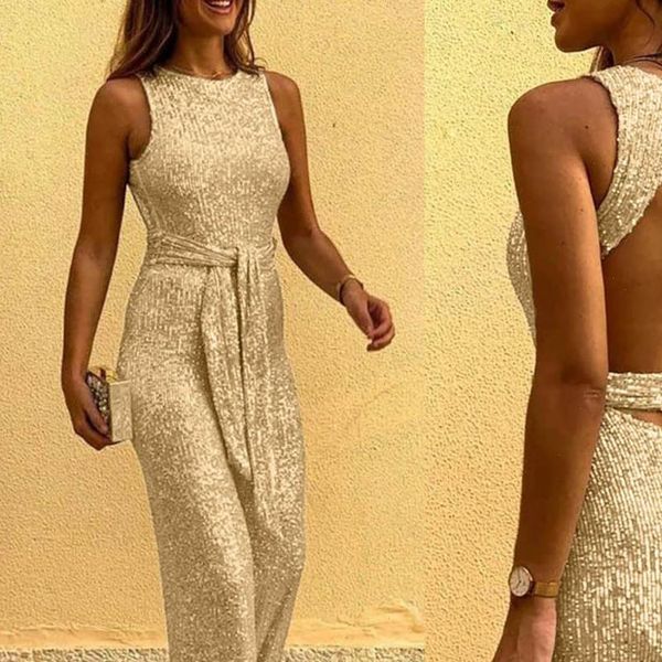 

fashion women summer rompers womens jumpsuit long elegant zipper pockets sleeveless adjusted strap high waist fashion summer, Black;white