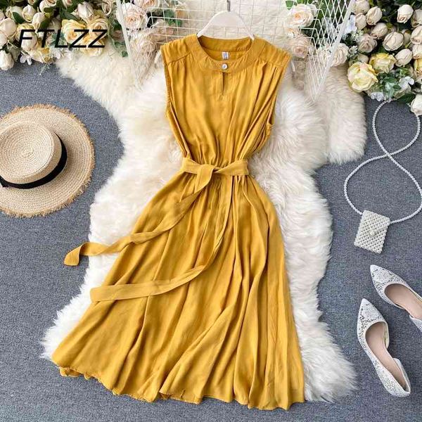 

french elegant dres summer sleeveless slim bandage es fashion patchwork pleated casual robe vestidos 210602, Black;gray