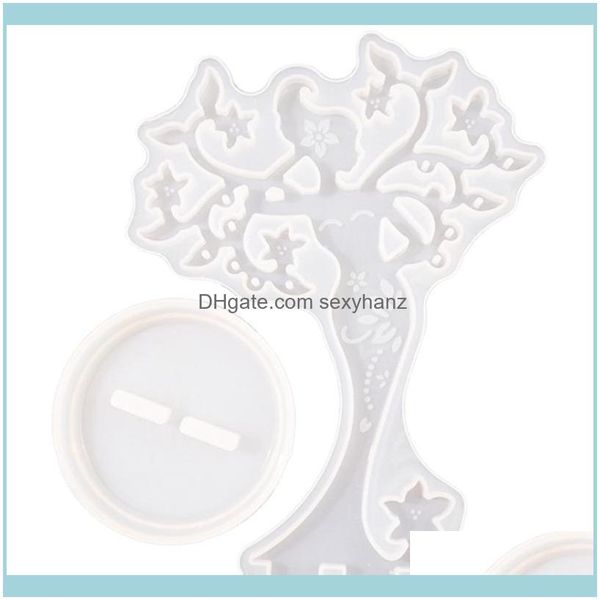 

packaging & jewelrycrystal epoxy sile beauty jewelry holder mould display stand mirror swing table pouches, bags drop delivery 2021 y4e1i, Pink;blue