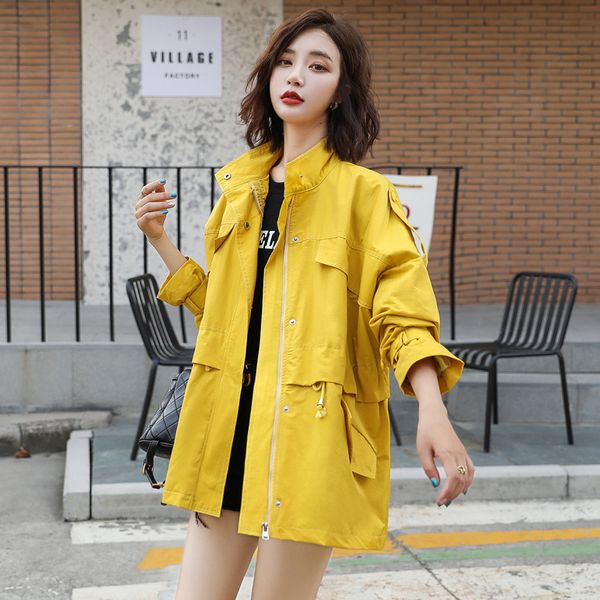 

new arrival fresh simple loose office lady autumn comfortable solid coat fashion elegant vintage outdoor jacket 1tkr, Black;brown