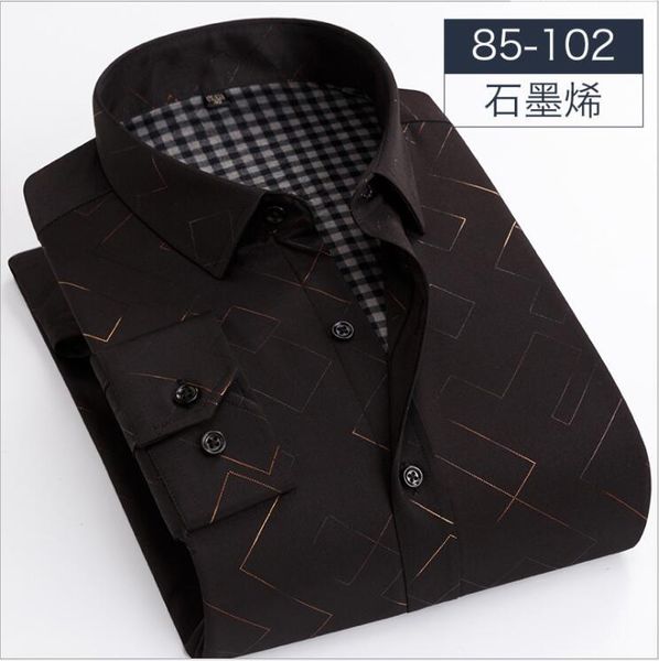 

men's casual shirts 2021 autumn winter flannel thickening warm shirt, high-end business super soft velvet shirt p-181, White;black